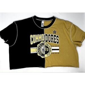 Zoozatz Vanderbilt University Women's Crop Top size L Pre-Owned good condition